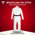 White BJJ Gi – Custom Brazilian Jiu Jitsu Uniforms for Schools & Gyms - Image 4
